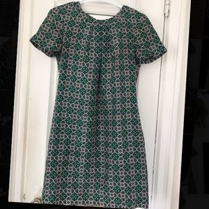 Silk graphic J. Crew dress